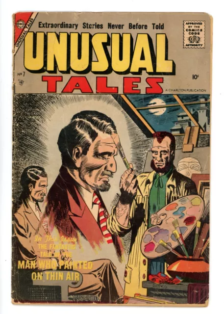 UNUSUAL TALES #7  Charlton 1957 - Steve Ditko & Bill Molno Art - GD            B