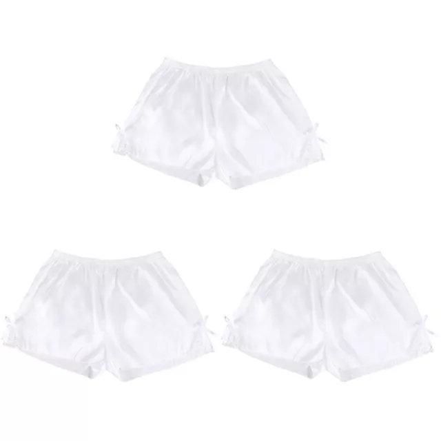 3 Pairs Safety Pants Silk Girl Child Plus Underwear for Women Size Short