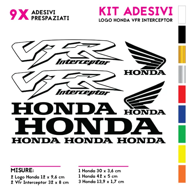 Kit Adesivi Honda Vfr Inteceptor Colori A Scelta