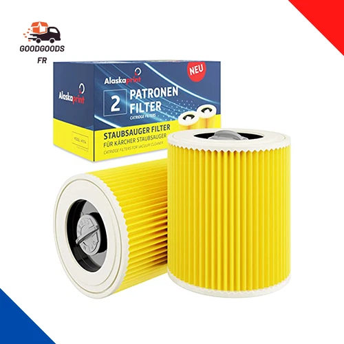 2x Cartouche Filtre Cartouche Aspirateur Filtre pour Kärcher