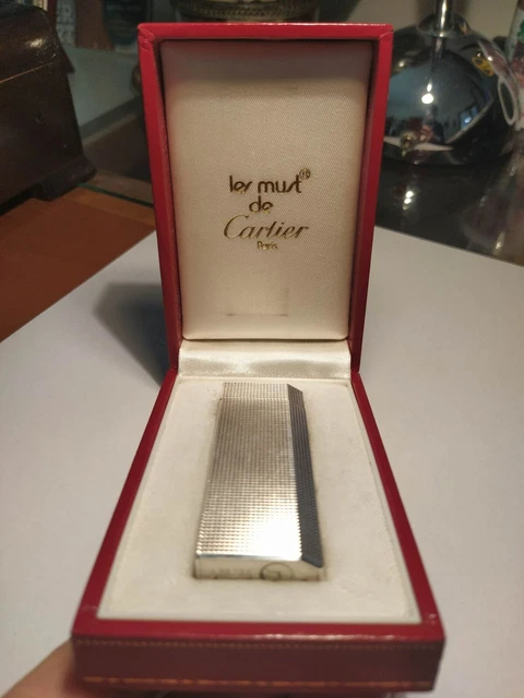 Accendino Cartier pentagon lighter 5 facce argento funzionante con scatola