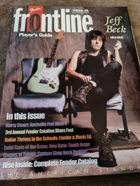 Fender Frontline Volume 26-1999 Player's Guide-Complete Fender Catalog-Jeff Beck