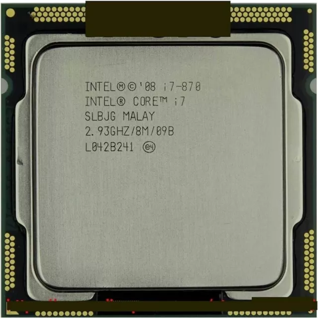 Intel Core i7-870 2.93GHz LGA1156 Quad-Core CPU Processor SLBJG