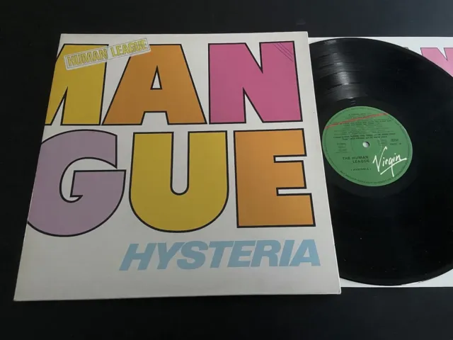 THE HUMAN LEAGUE : Hysteria - Rare LP 33RPM - NEW WAVE - FRANCE 1984 - GATEFOLD