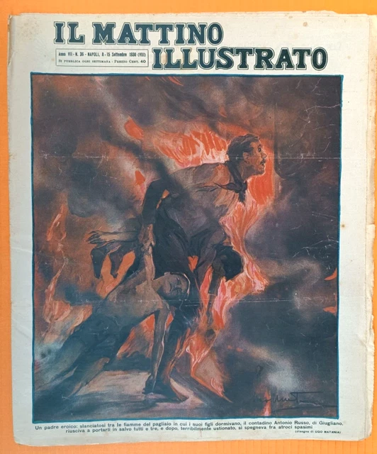 UN PADRE EROICO da IL MATTINO ILLUSTRATO R@R@  RIVISTA PRIMI 900-12159