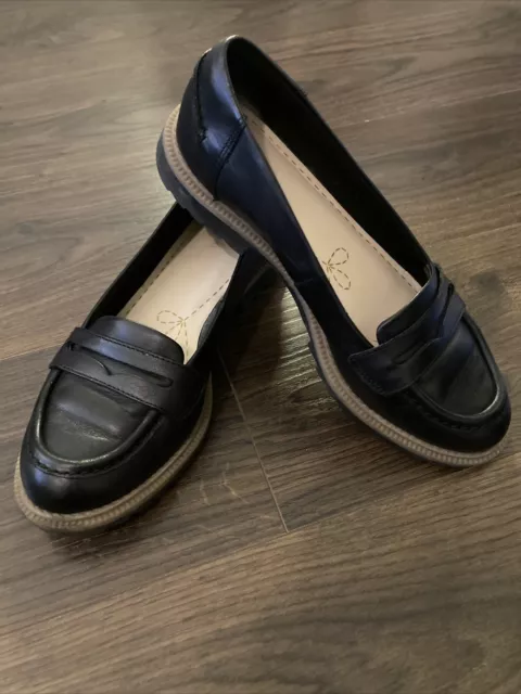 Clarks griffin sales milly black leather