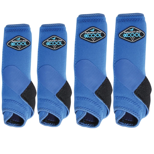 29PC Professionals Choice 2XCool Horse Sports Boots 4 Pack Royal Blue
