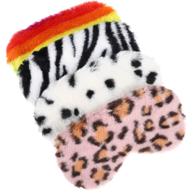 4pcs tragbare Augenbindungen für schlafende Cartoon schöne Augenmasken Plüsch