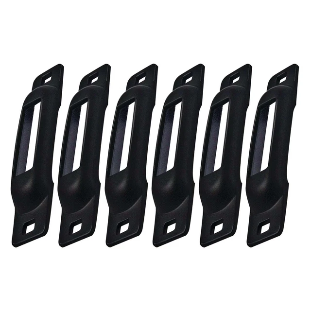 Black SNAP-LOC E-Track Single Strap Anchor 6-Pack