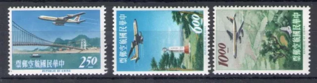 1963 Formosa - China Taiwan - Luftpost - Michel-Katalog Nr. 495-97 - 3 Werte - p