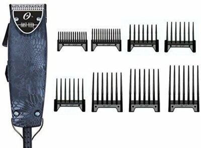 Oster Kryptec Snake Skin Color Fast Feed Clipper + 8 Piece Comb Set