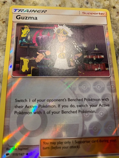 Guzma Burning Shadows Reverse Holo 115/147