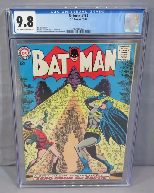 BATMAN #167 (Highest Graded Copy on Census) CGC 9.8 NM/MT shape DC Comics 1964