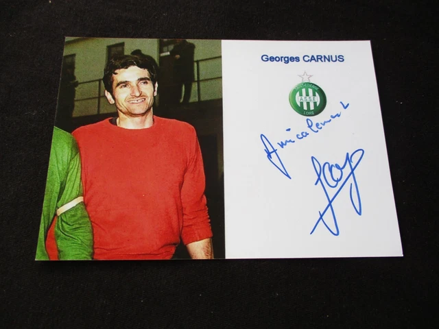 BOSQUIER ASSE ST-ETIENNE PHOTO signée dedicacée football no panini