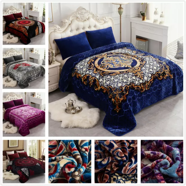 HEAVY THICK BLANKET Winter Warm Mink Blanket For King size Bed 85x93  Wholesale $68.99 - PicClick