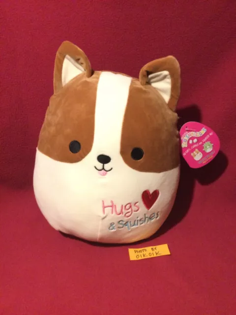 WoW 12” Reginald Corgi Dog Hugs & Squishes Valentine Squishmallow Plush Toy 2021