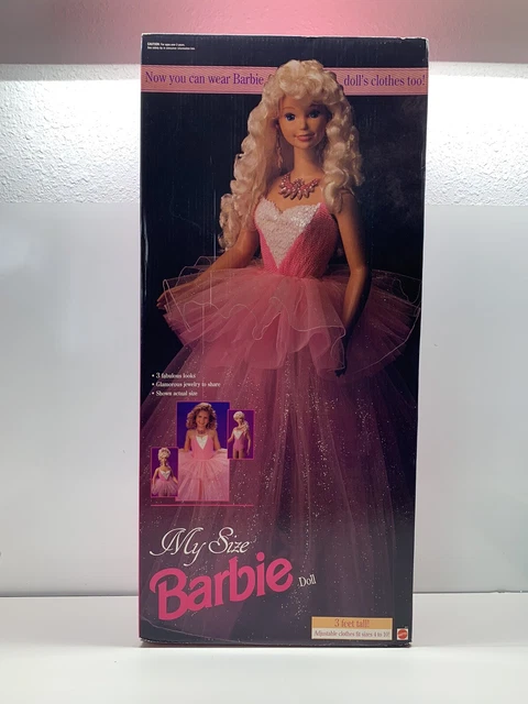 VINTAGE MY SIZE Barbie Doll 3 Foot Tall 2517 Mattel 1992 New Sealed NOS VTG 36” £195.05
