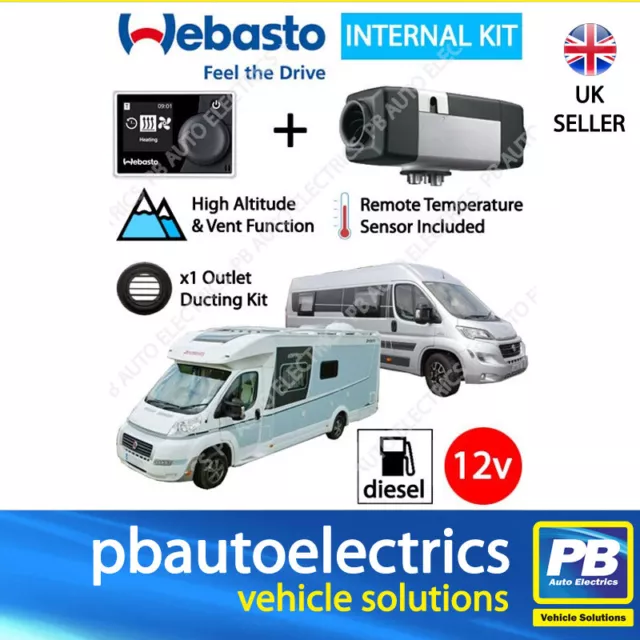 Webasto Diesel Heater Air Top 2000 STC 12v RV Motorhome Kit With Multi Control