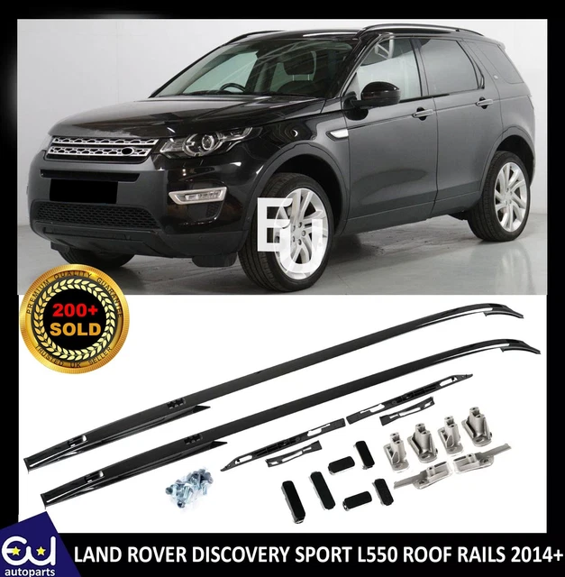 NEW BLACK ROOF Rails Bars Set For Land Rover Discovery Sport L550 14