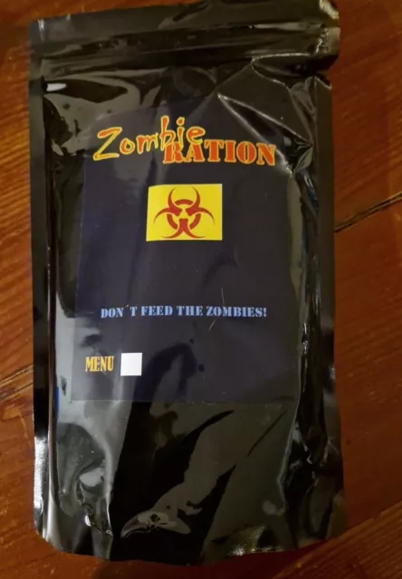 MRE US Army  Zombie Ration  Schwarz