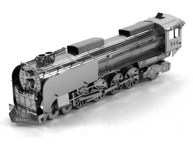 STEAM LOCOMOTIVE: METAL Earth 3D Laser Cut Train Miniature Model Kit 2 ...