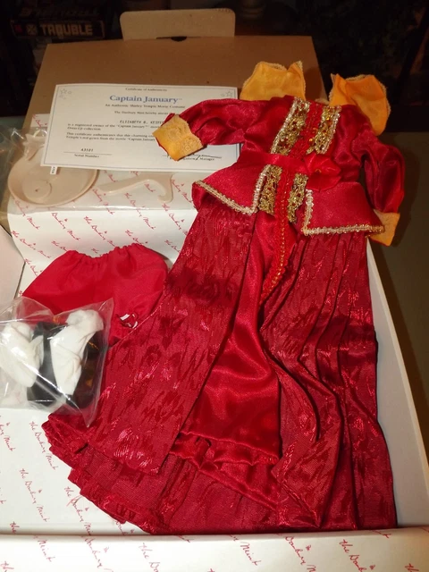 Vintage Danbury Mint Shirley Temple Doll Outfit "Captain January" MIB Stand/COA