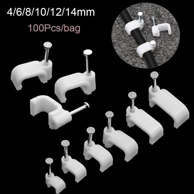 Hardware Organizer Clamp Fixing Steel Nails Cable Clip Fixer Holder