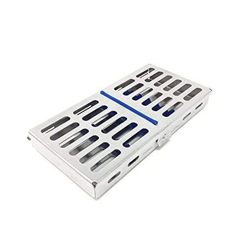 Cynamed Premium Dental Sterilization Cassette Autoclave Tray Rack Box with Lo...