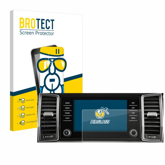 Flexible Protection Ecran Verre Film Protecteur pour Skoda Columbus Kodiaq