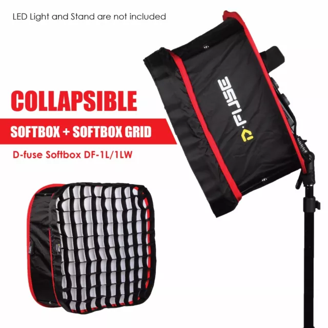 USED: Kamerar D-fuse Combo: Large DF-1L LED Light Panel Softbox & D-Fuse Grid