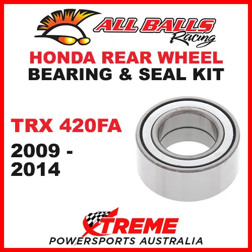 All Balls 25-1624 Rear Wheel Bearing Kit Honda Trx420Fpa 2009-2014