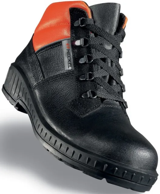 Chaussures de sécurité montantes Heckel , Homme Taille 47, Noir ORANGE Industrie