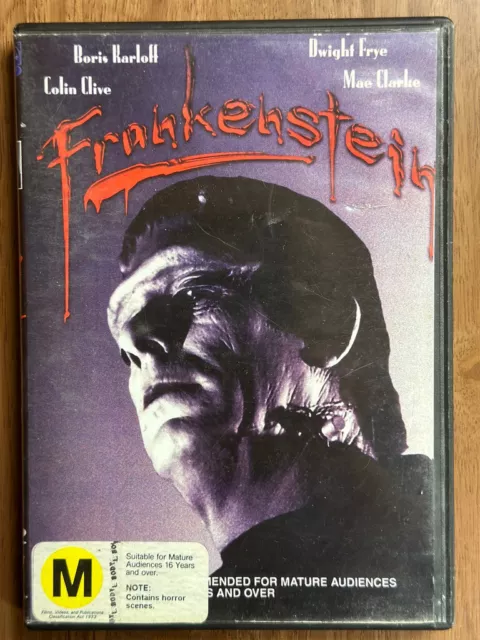 Frankensten DVD 1931 Universal Horror Movie Classic w/ Boris Karloff Region 4