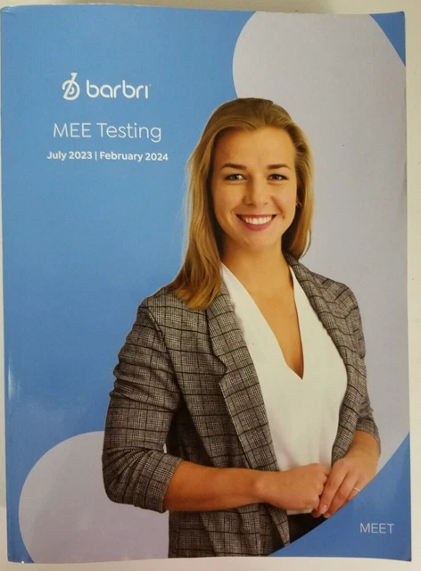 BARBRI MEE TESTING July 2023 - February 2024 $249.99 - PicClick