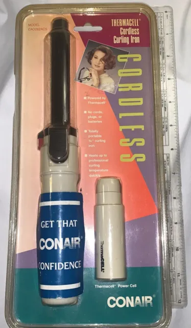 Vintage Sealed Conair Thermacell Cordless Curling Iron CAO262NCS