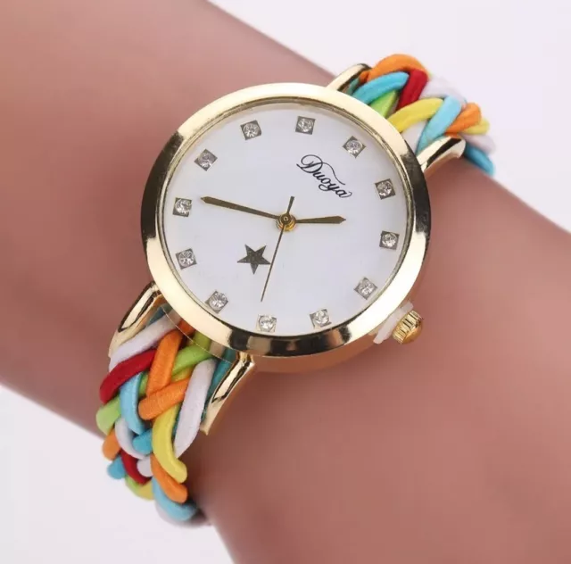 Relojes para mujer, moda mujer, pulseras marca de lujo, pulsera de cuerda tejida