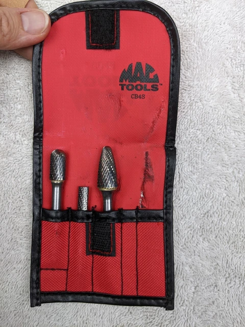 MAC TOOLS CBA1 CBC3 AND CBF5 Carbide Burr CB4S Set, missing 1 (CBL3)