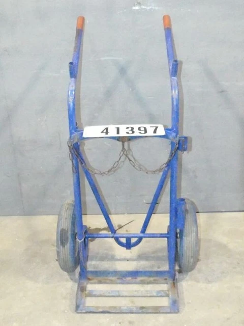 Flaschenwagen Flaschenkarre für 2 Flaschen für Autogen Schweißgerät 41397