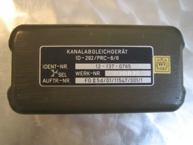 PRC-6 Kanalabgleichgerät ID-292 Bundeswehr PRC-6/6 US Army Banane Funkgerät GRC