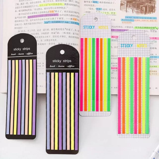 Highlighter Tape Transparent Sticky Long Page Markers Tabs Lot K8 Prof 3