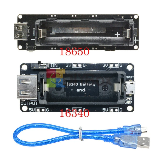 16340 Lithium Akku Halter Micro USB Ladehalter Für 16340 Li-Ion-Akkus – 3,3V/5V, Perfekt Für Arduino Und DIY-Projekte Arduino Battery Holder