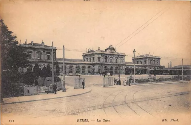 Cpa 51 Reims La Gare