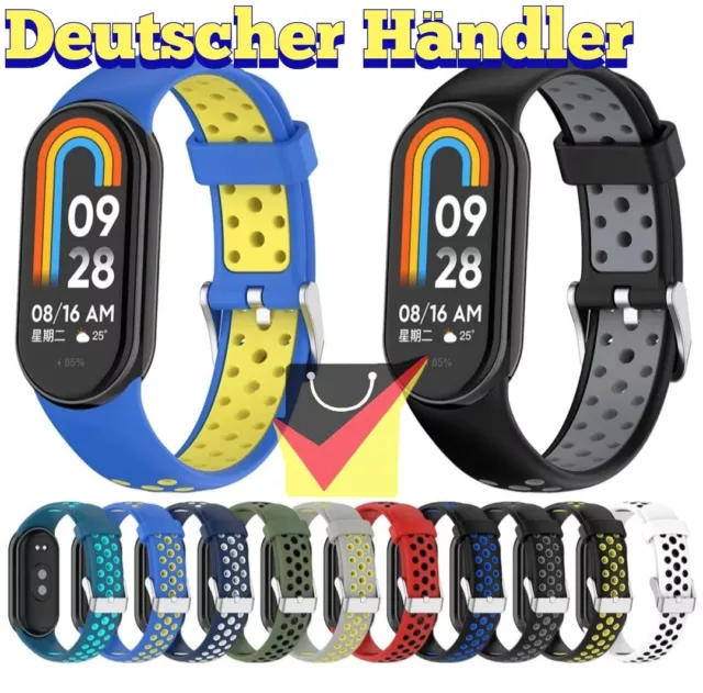 Armband für Xiaomi Mi Band 8 Sport Uhrenarmband Silikon Ersatz strap tracker