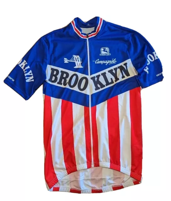 Giordana Men's Brooklyn cycling Jersey Red White & Blue Size Medium