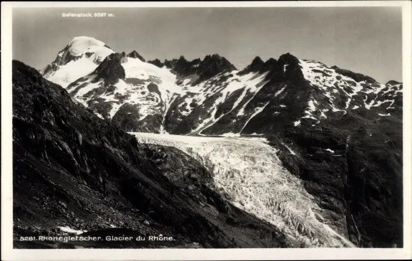 Ak Kanton Wallis Schweiz, Rhonegletscher, Glacier du Rhone - 3746578