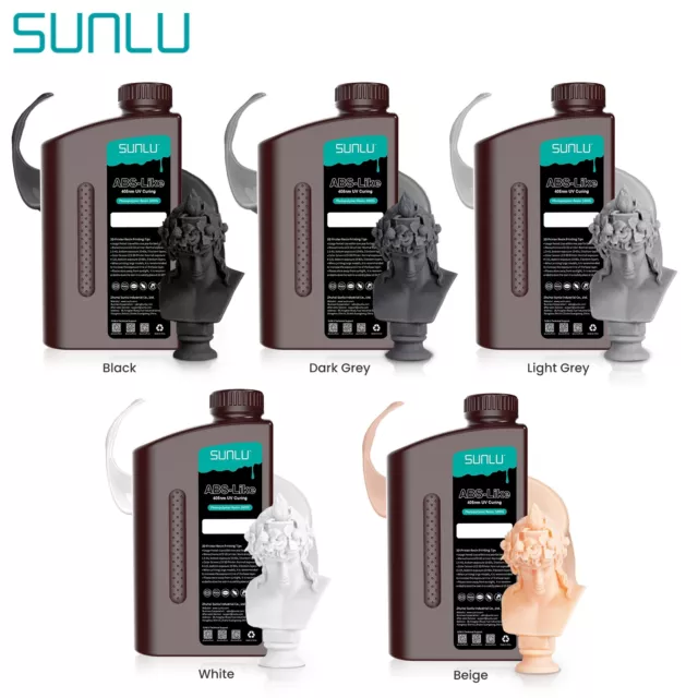 SUNLU 3D Drucker ABS-Like Resin+, LCD UV-härtendes Harz Photopolymer 405nm