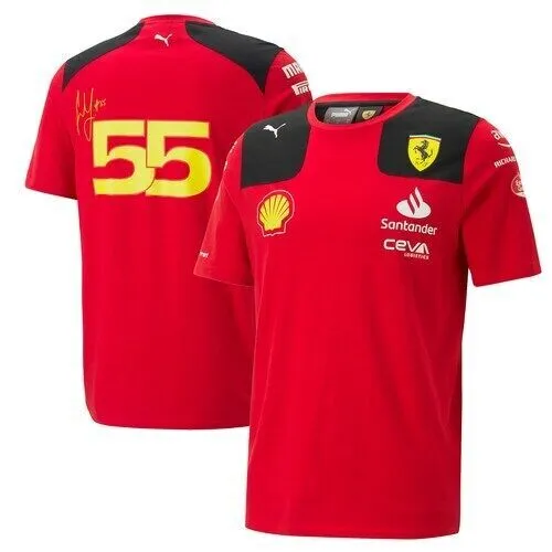 T-shirt 2023 Ferrari Racing F1 Formula One SAINZ "55" | S M L XL XXL XXXL