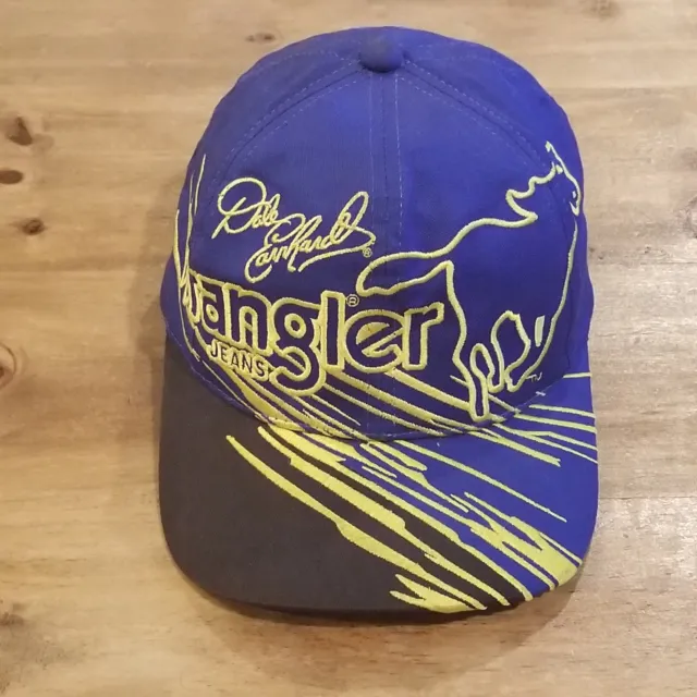 Dale Earnhardt Wrangler Jeans Hat Cap Snapback Blue Horse Chase One Size