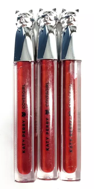 Katy Perry CoverGirl Katy Kat KP31 Wine Feline Lip Gloss Lot of 3