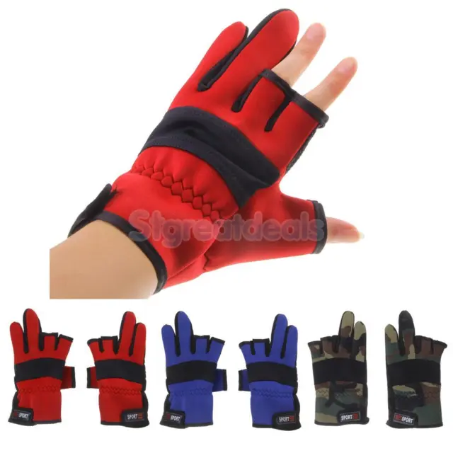 Outdoor Non-slip Waterproof   Finger Neoprene Fishing Gloves